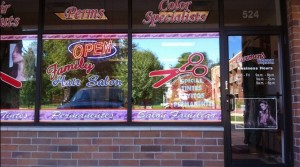 <b>Optiva LED Open Sign At Work</b><br>Optiva's double script sign complements any decor.